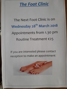 Foot Care Clinic Appointments